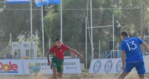 Selecção de Futebol de Praia na fase final dos Jogos do Mediterrâneo