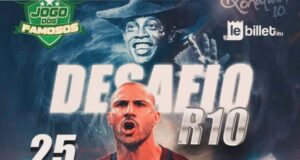 Valdo, Jorge Andrade e Kenedy no lançamento do Jogos dos Famosos