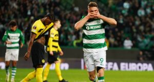 Sporting entra a ganhar na Champions