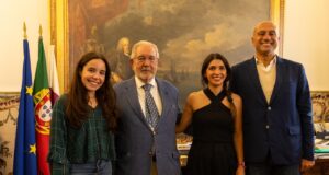 Isaltino Morais recebeu campeã do mundo Nádia Almeida