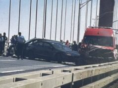 Acidente fecha Ponte 25 de Abril e provoca congestionamento de trânsito