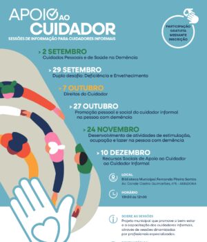 Amadora promove ciclo de workshops gratuitos para reforçar literacia em saúde e apoio aos cuidadores