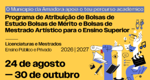 Amadora abre candidaturas a bolsas de estudo, mérito e mestrado artístico