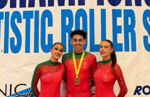 Francisco Gonçalves conquista bronze europeu em Patinagem Artística de Solo Dance