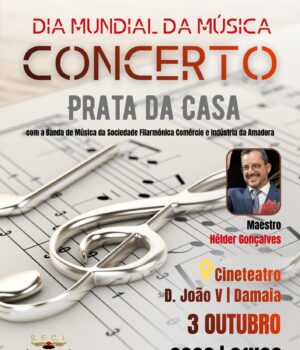 Banda da SFCIA celebra Dia Mundial da Música com concerto no Cineteatro D. João V