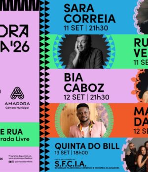Amadora em Festa leva três dias de concertos gratuitos ao Parque Central